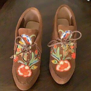 Tory Burch Brown Ankle Booties